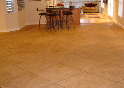 Kalamazoo stamped concrete residential interior stamped concrete floors.