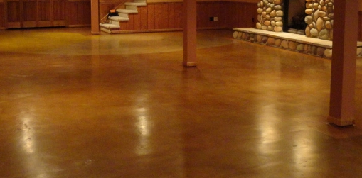 Stamped Concrete Interior Floors In Kalamazoo Michigan